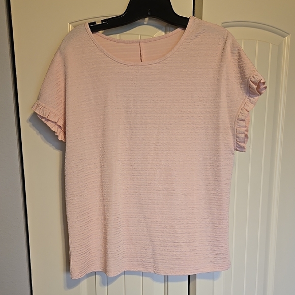 Pink Ruffle Sleeve Top - Picture 1 of 4